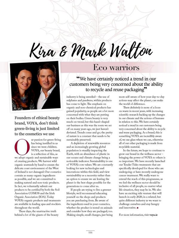 Mark & Kira Walton, Eco Warriors - Be Kind Magazine - Voya Skincare