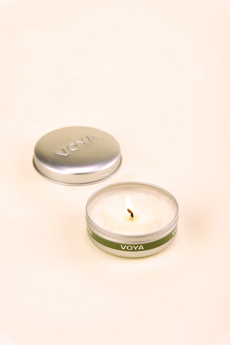 African Lime & Clove Mini Scented Candle - CandlesVoya Skincare