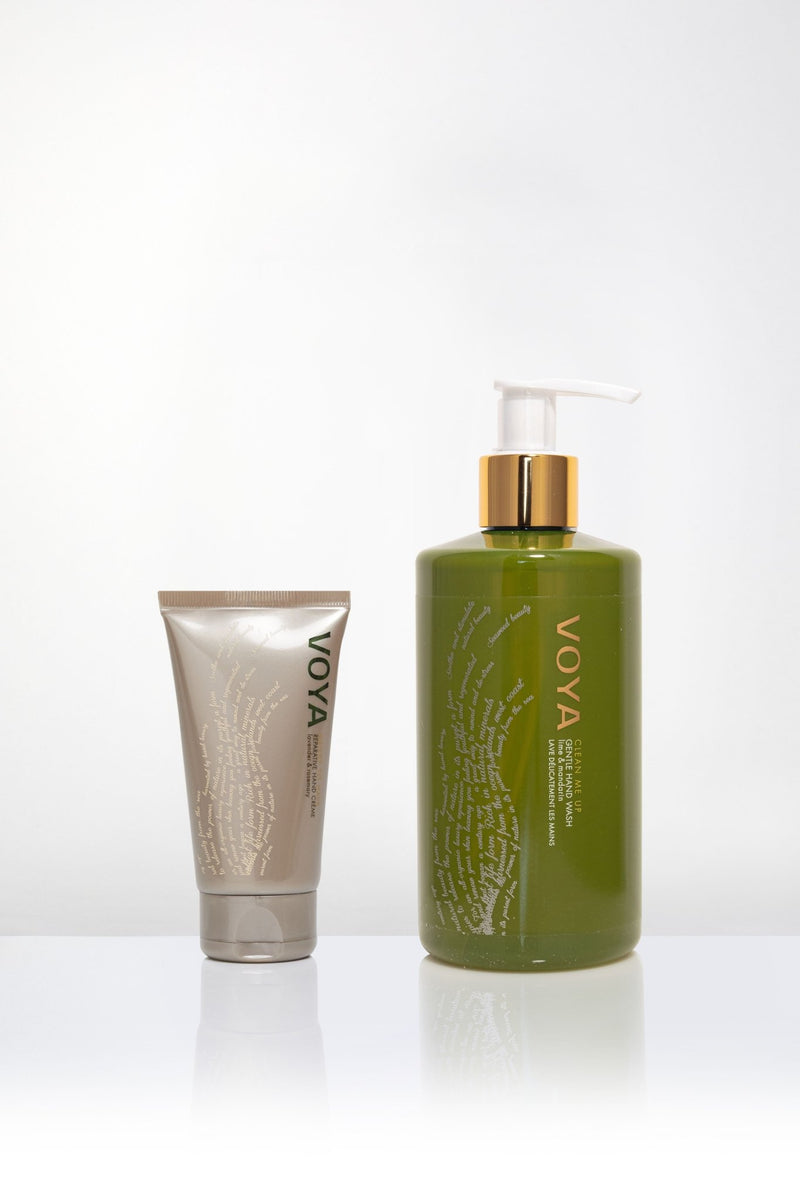 voya skincare USA hand wash and cream bundle