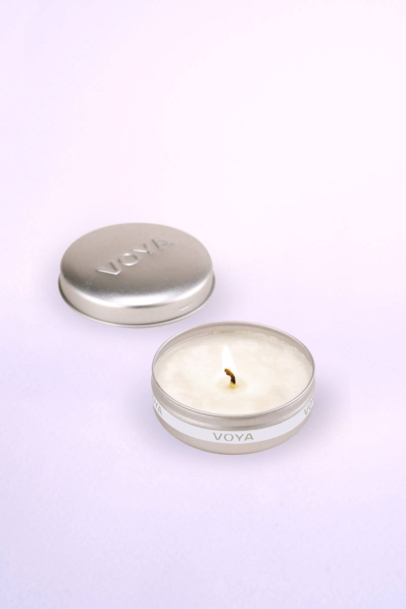 Lavender, Rose & Camomile Mini Scented Candle - CandlesVoya Skincare