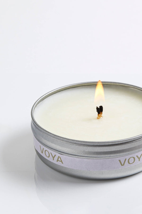 VOYA Skincare USA Lavender, Rose and Camomile Mini Scented Travel Candle