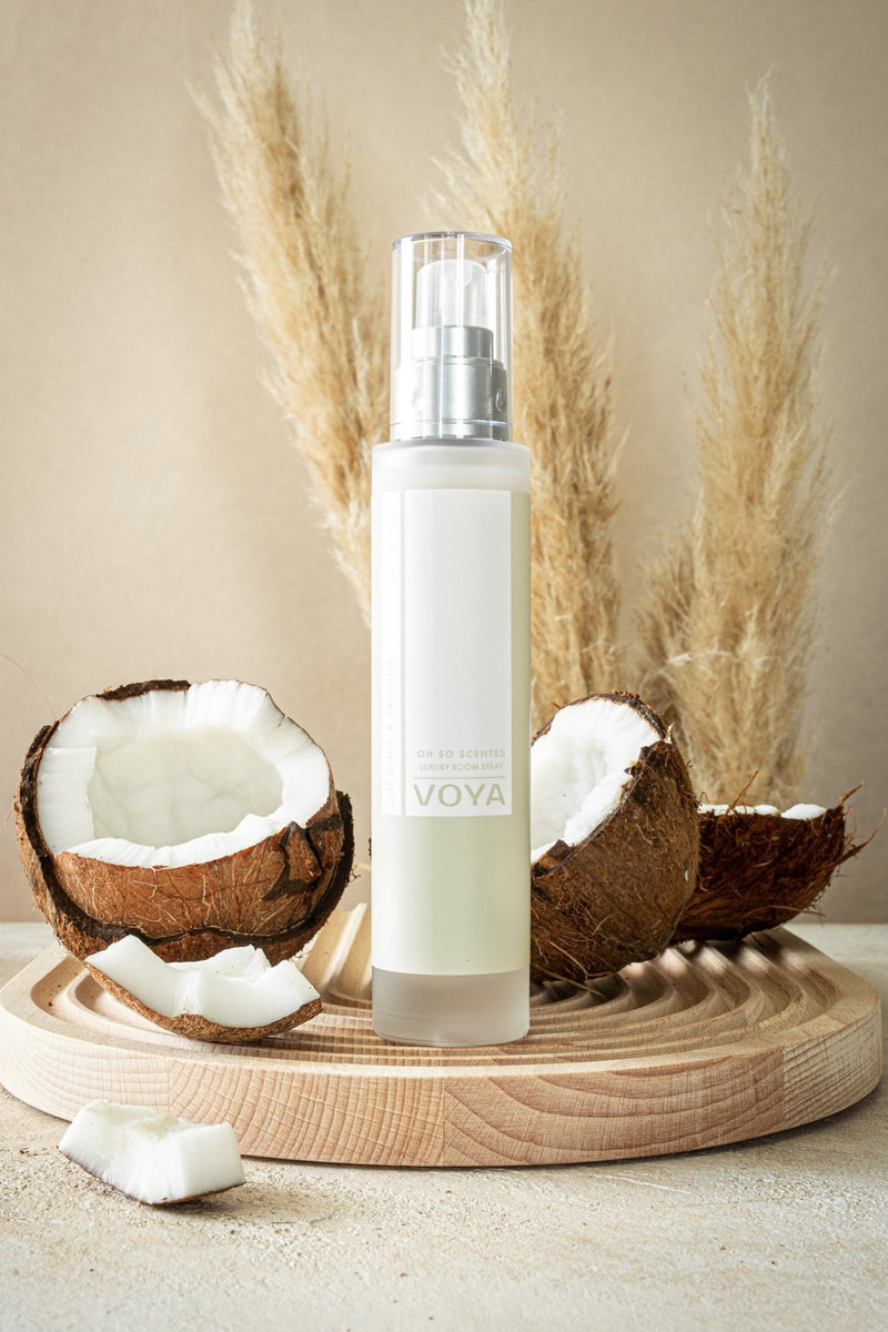 studio flora coconut palm room spray VOYA Oh So Scented Luxury Room Spray