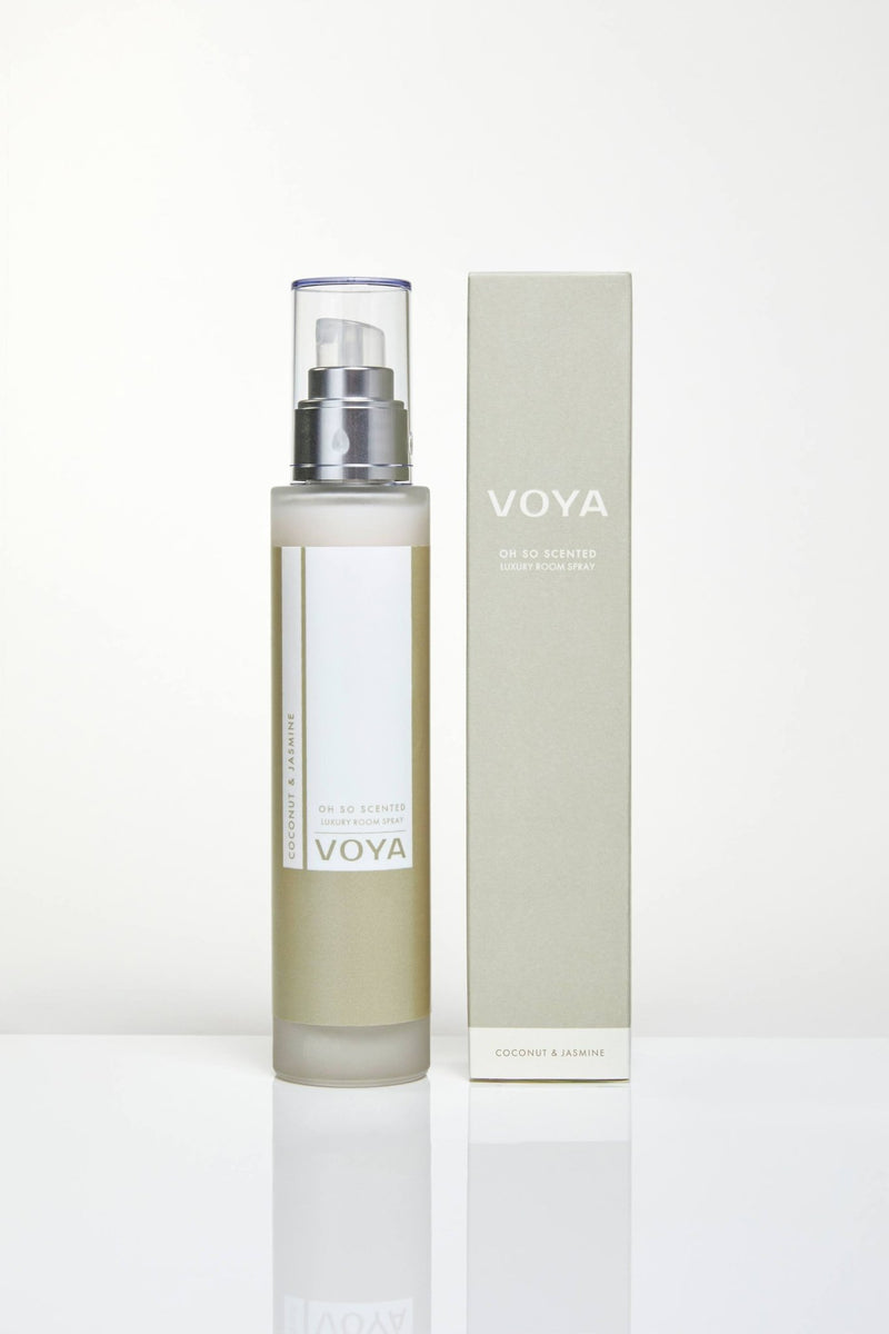 Room Spray with outer packaging, Coconut and Jasmine Scent, VOYA Skincare USA