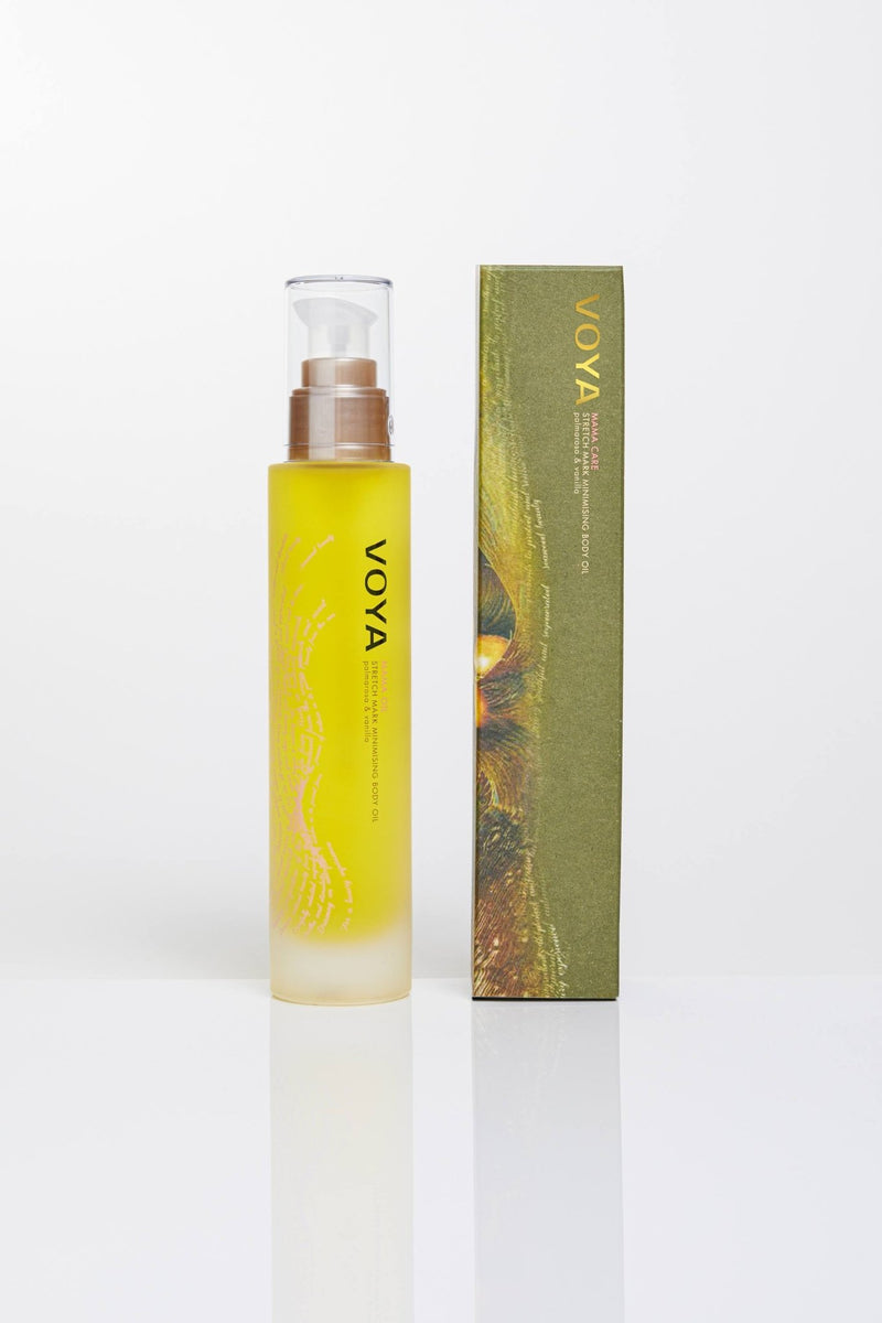 VOYA Skincare USA Mama Care Stretch Mark Oil with outer packaging
