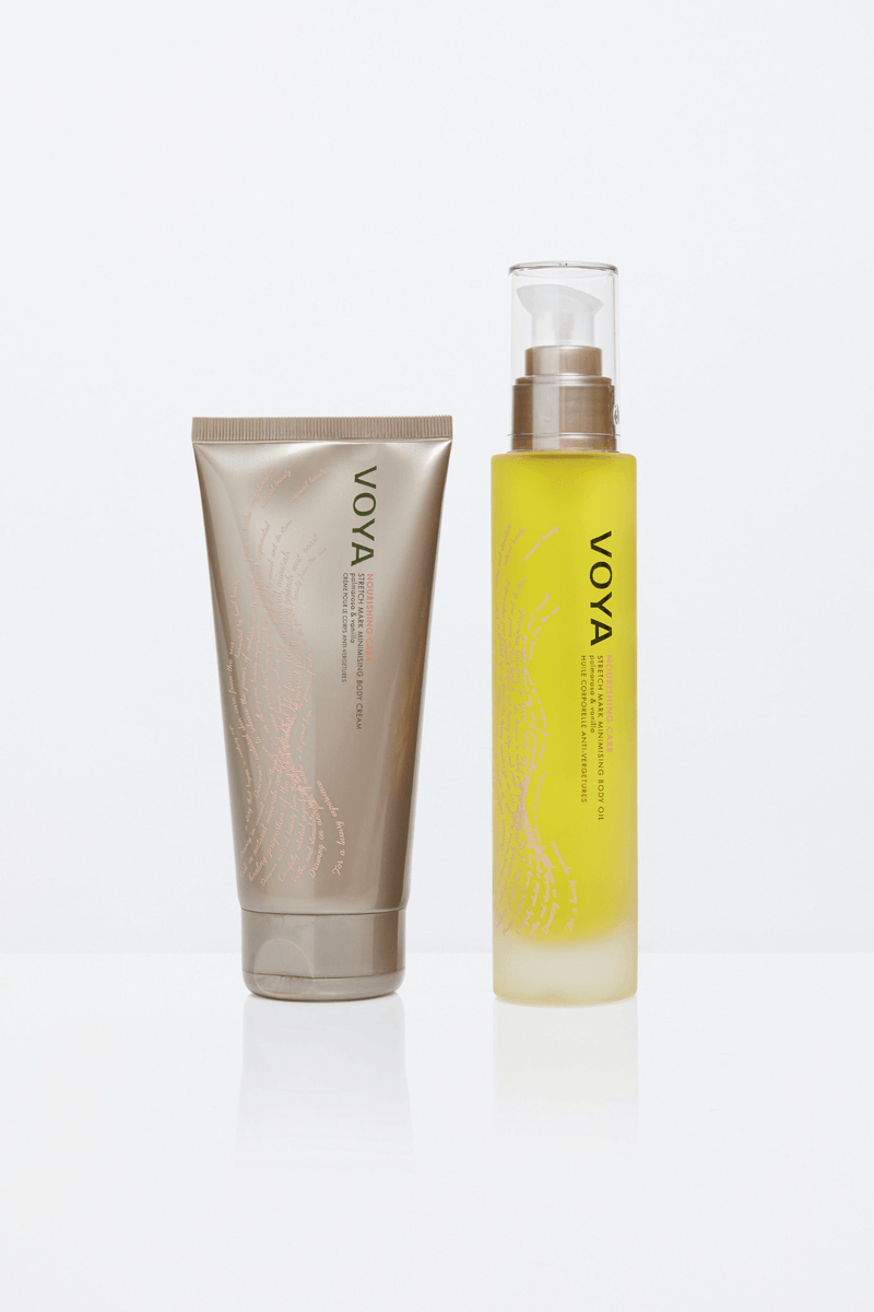 Nourishing Care Duo | Stretch Mark Minimising Body Oil and Cream - BundlesVOYA Skincare