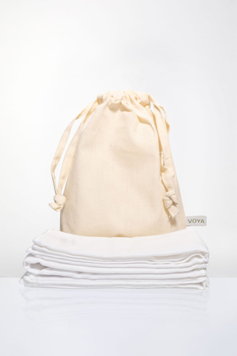 Organic Muslin Face Cloths, VOYA Skincare USA