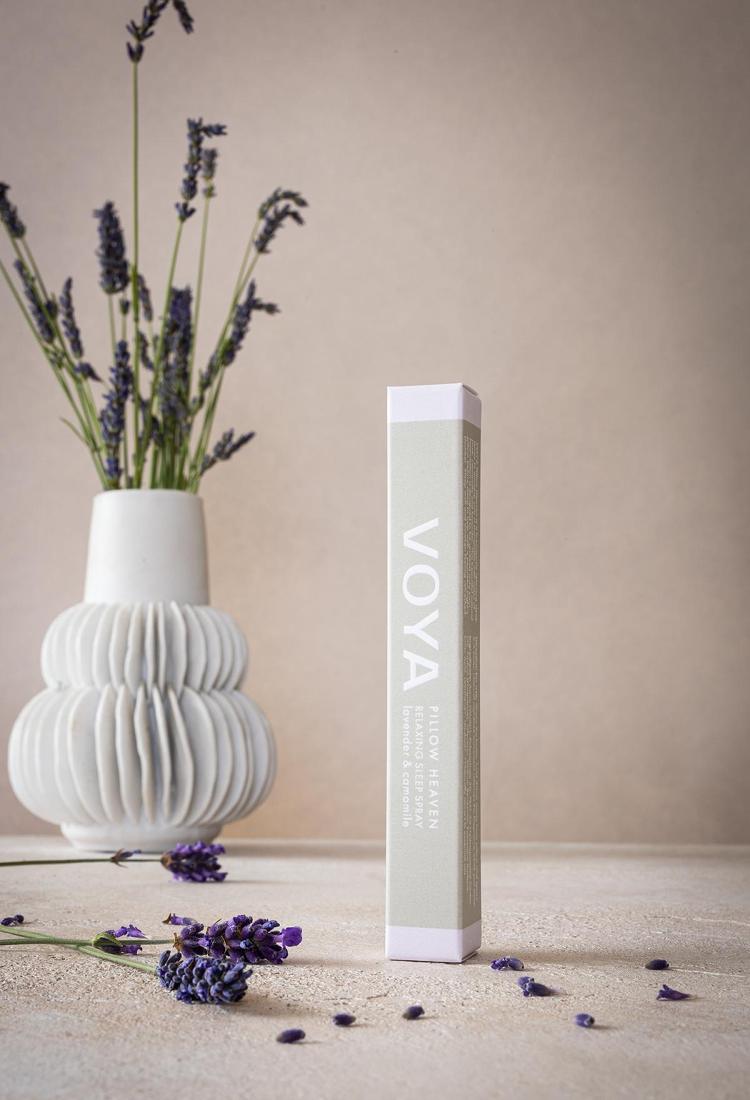 VOYA Pillow Heaven Relaxing Lavender Sleep Spray Lifestyle Image