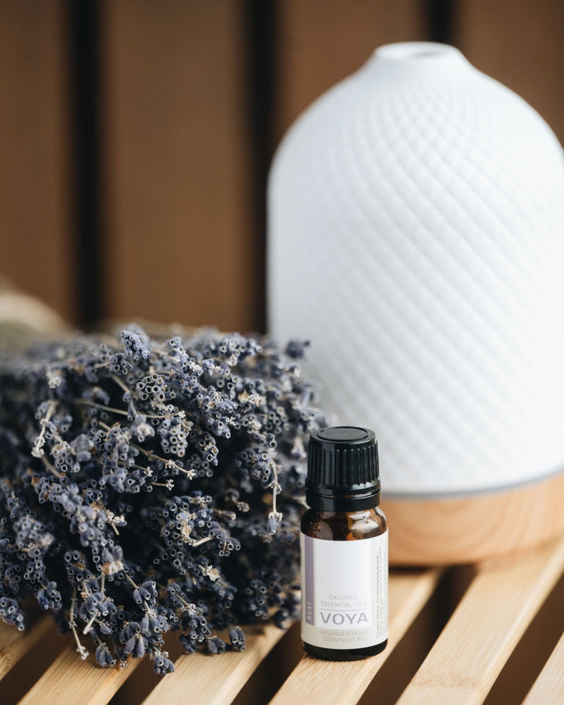 Rest Lavender Essential Oils Blend with Diffuser, VOYA Skincare USA