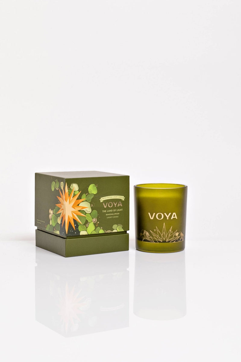 The Land of Light | Seasonal Spiced Scented Candle - CandlesVOYA Skincare